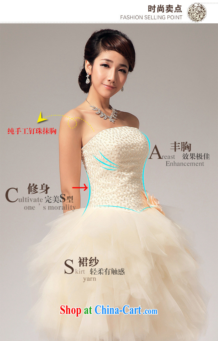 Optimize Hung-sister's bridesmaid clothing stylish erase chest shaggy skirts annual short bridesmaid dress skirt XS 7145 champagne color XXL pictures, price, brand platters! Elections are good character, the national distribution, so why buy now enjoy more preferential! Health