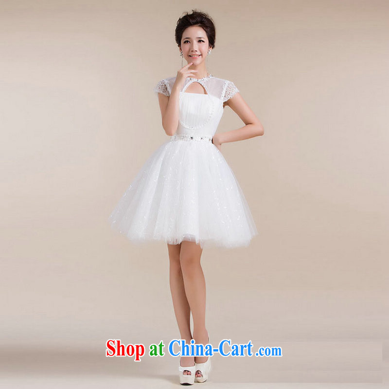 Optimize Philip Wong Yu-hong new erase chest Openwork field shoulder stylish short skirts small dress XS 7135 white S, optimize, and shopping on the Internet