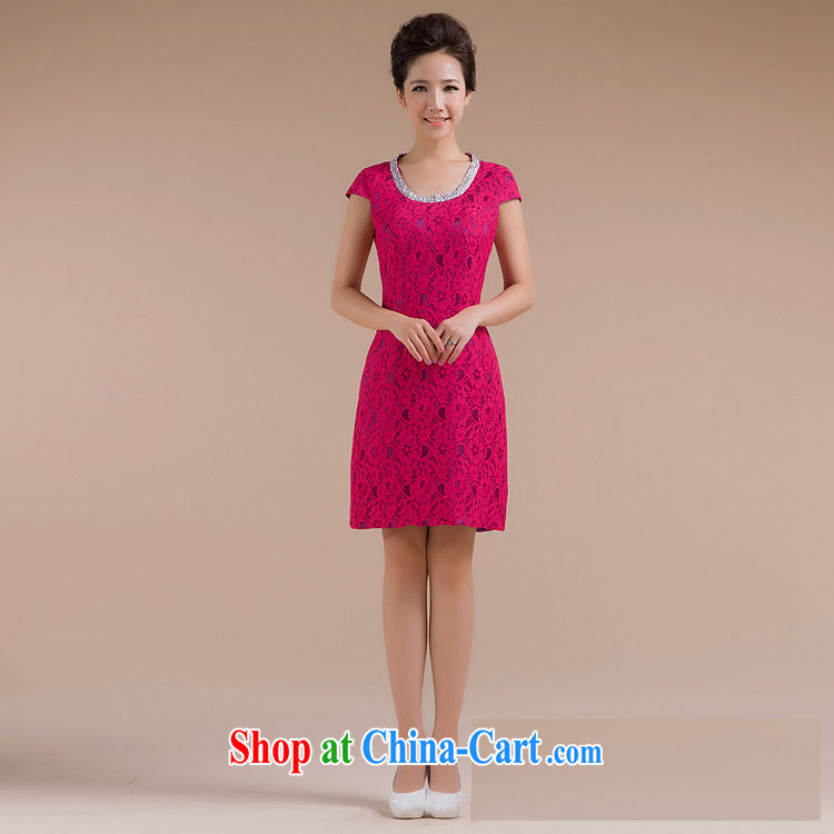Optimize Hung-new stylish round-collar body floral decor is simple and cultivating small dress XS 7123 red XXL pictures, price, brand platters! Elections are good character, the national distribution, so why buy now enjoy more preferential! Health