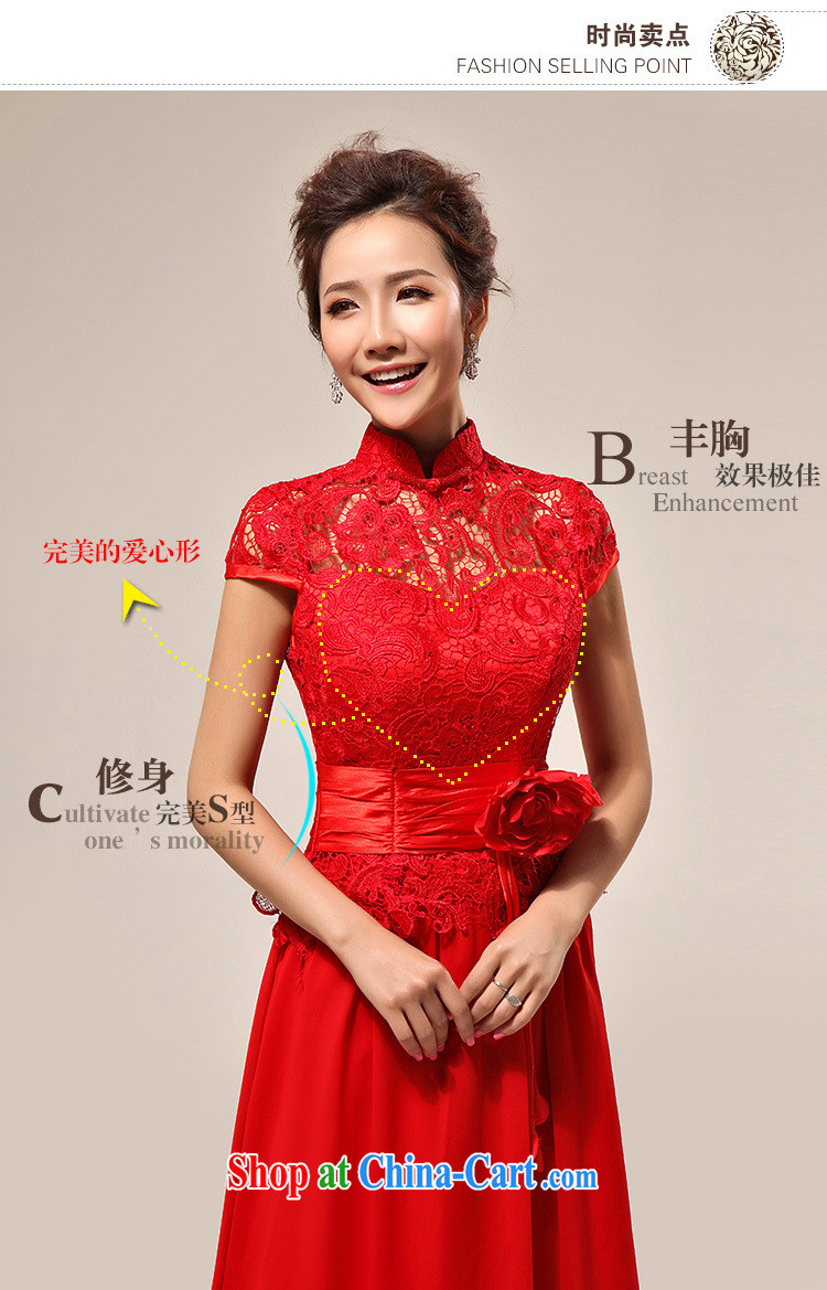 Optimize Hung-new luxury, a field shoulder red lace bridal wedding dress qipao XS 7131 red XL pictures, price, brand platters! Elections are good character, the national distribution, so why buy now enjoy more preferential! Health