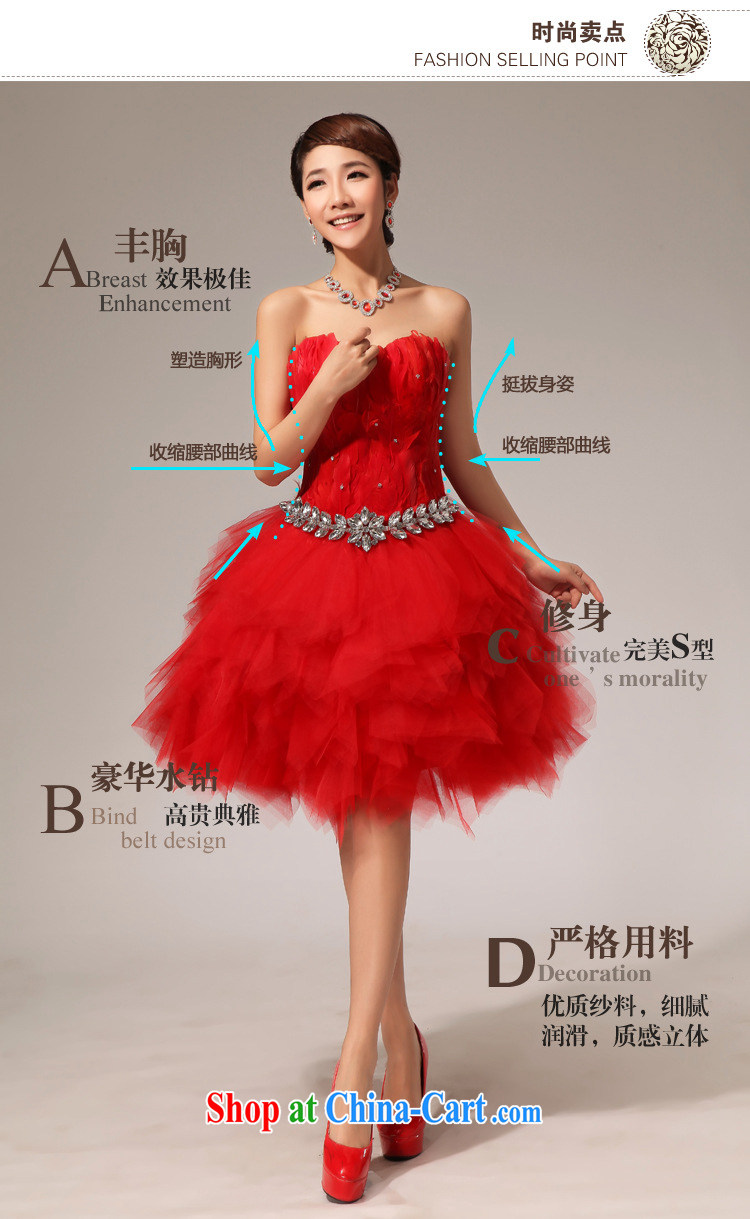 Optimize video bridal wedding dress bridesmaid toast served his short red, small dress XS 7144 red S pictures, price, brand platters! Elections are good character, the national distribution, so why buy now enjoy more preferential! Health