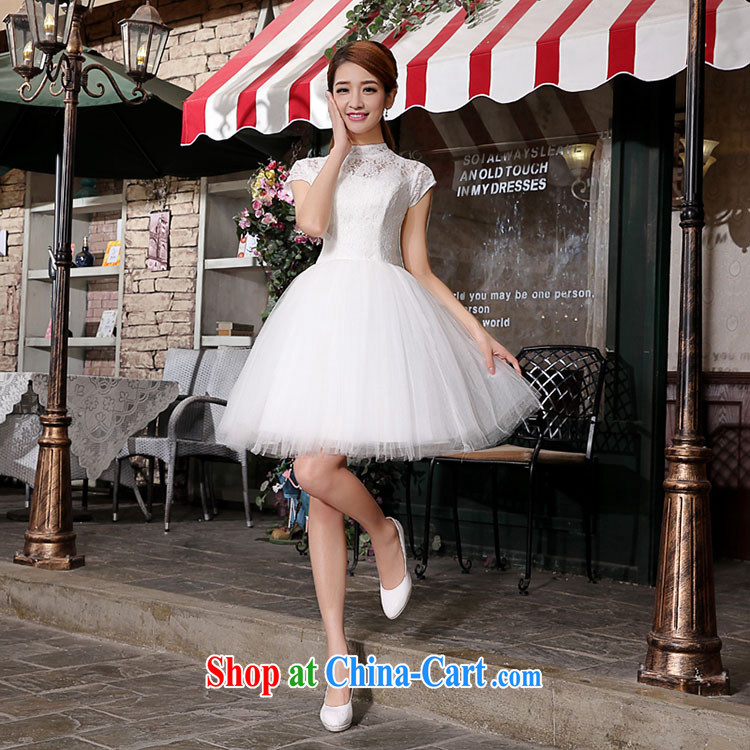 There is embroidery bridal retro lace short, bridal bridesmaid wedding dresses small skirt stylish lace bows clothing bridesmaid clothing fluorescent color XXL Suzhou shipping pictures, price, brand platters! Elections are good character, the national distribution, so why buy now enjoy more preferential! Health