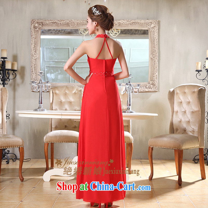 There is a bride's Korean-style sense of diamond jewelry is also long evening dress bridal toast serving red XXL Suzhou shipment, it is embroidered bride, shopping on the Internet