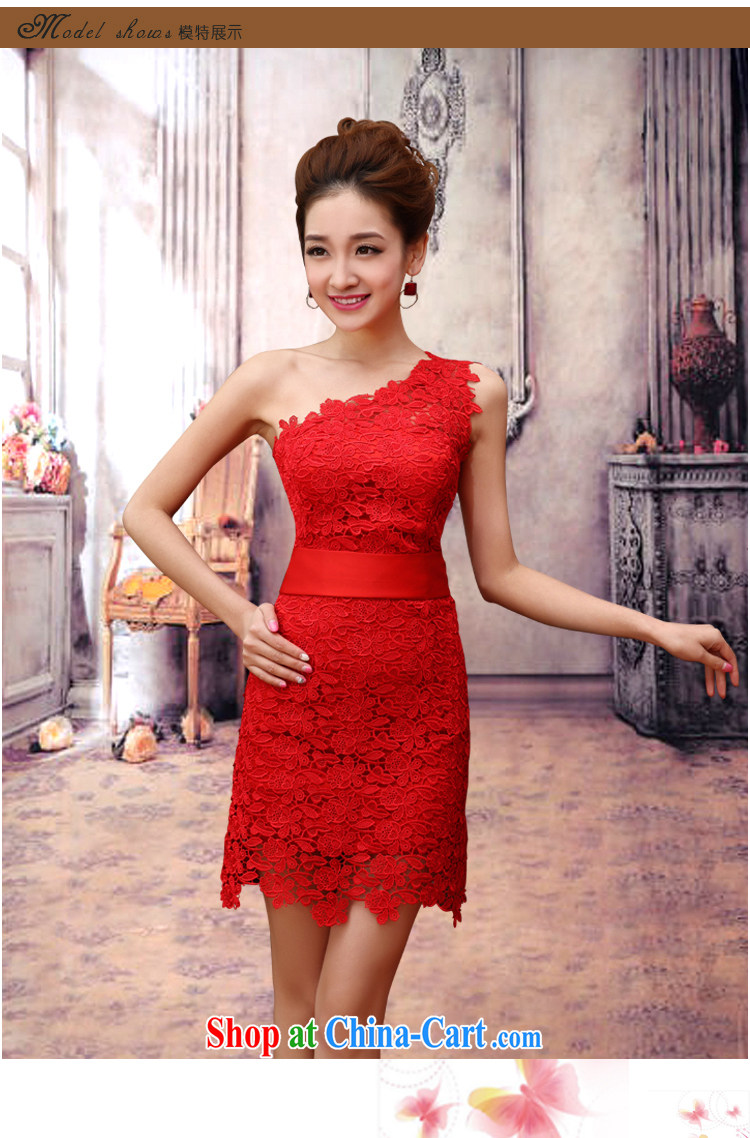 Diane M Ki wedding dresses the shoulder high red lace sexy brides betrothal marriage small dress waist beauty and stylish short dress red XXL pictures, price, brand platters! Elections are good character, the national distribution, so why buy now enjoy more preferential! Health