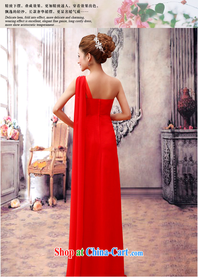 Diane M-kay 2014 new marriage wedding dresses long, graphics thin red bridal marriage marriage autumn and winter clothing toast the shoulder graphics thin dress red XXL pictures, price, brand platters! Elections are good character, the national distribution, so why buy now enjoy more preferential! Health