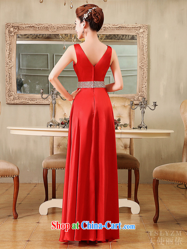 The angels, in summer 2015, new Korean bridal wedding dress red shoulders Deep V toast for evening dress the girls banquet dress stylish red M pictures, price, brand platters! Elections are good character, the national distribution, so why buy now enjoy more preferential! Health