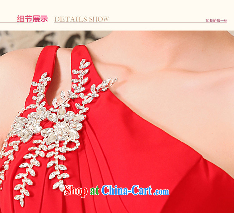 The angels, according to 2014 new Korean marriage toast clothing bridesmaid bridal gown spring long single shoulder snow woven diamond jewelry dresses Evening Dress LF 713 red XL pictures, price, brand platters! Elections are good character, the national distribution, so why buy now enjoy more preferential! Health
