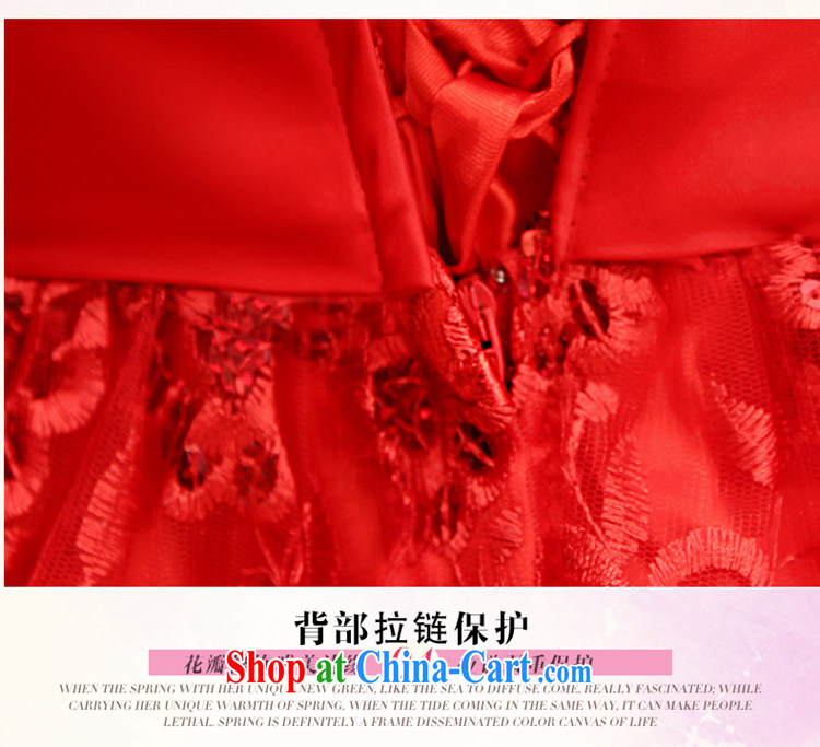 tslyzm summer 2013 new bride shaggy dresses wedding dresses lace red toast serving small dress skirt girls LF 723 red XXL pictures, price, brand platters! Elections are good character, the national distribution, so why buy now enjoy more preferential! Health