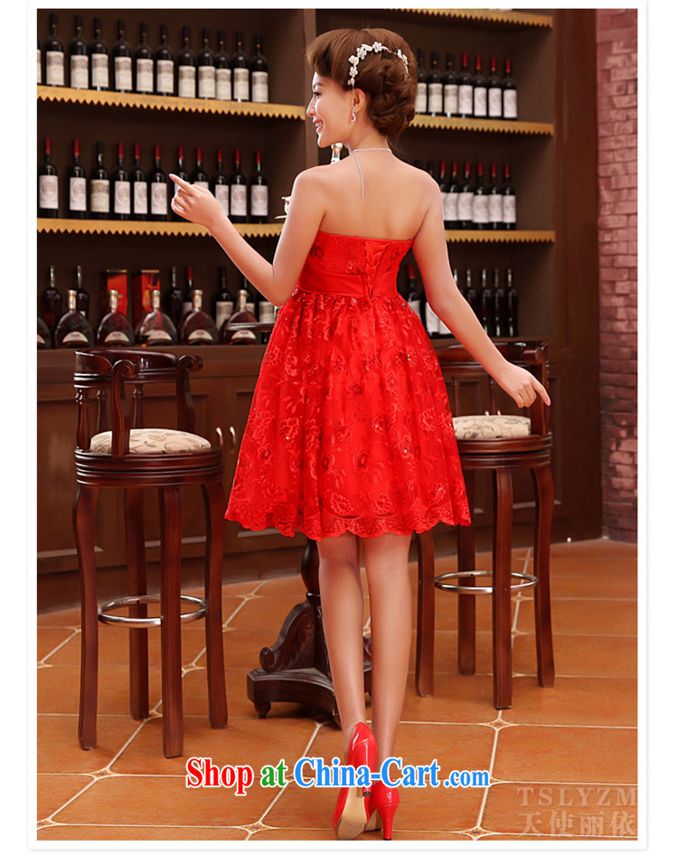 tslyzm summer 2013 new bride shaggy dresses wedding dresses lace red toast serving small dress skirt girls LF 723 red XXL pictures, price, brand platters! Elections are good character, the national distribution, so why buy now enjoy more preferential! Health