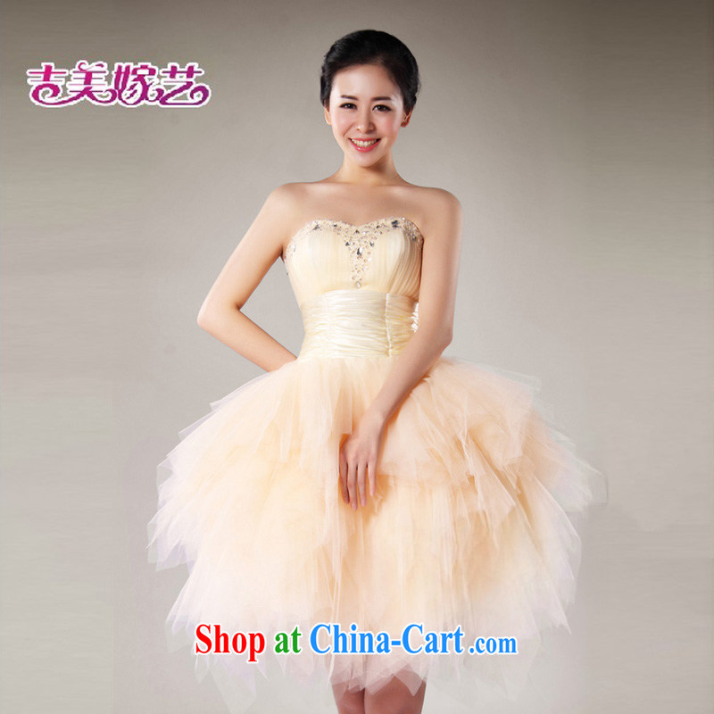 wedding dresses, marry us performing arts 2015 new erase chest short dress L 7020 bridal gown red XL