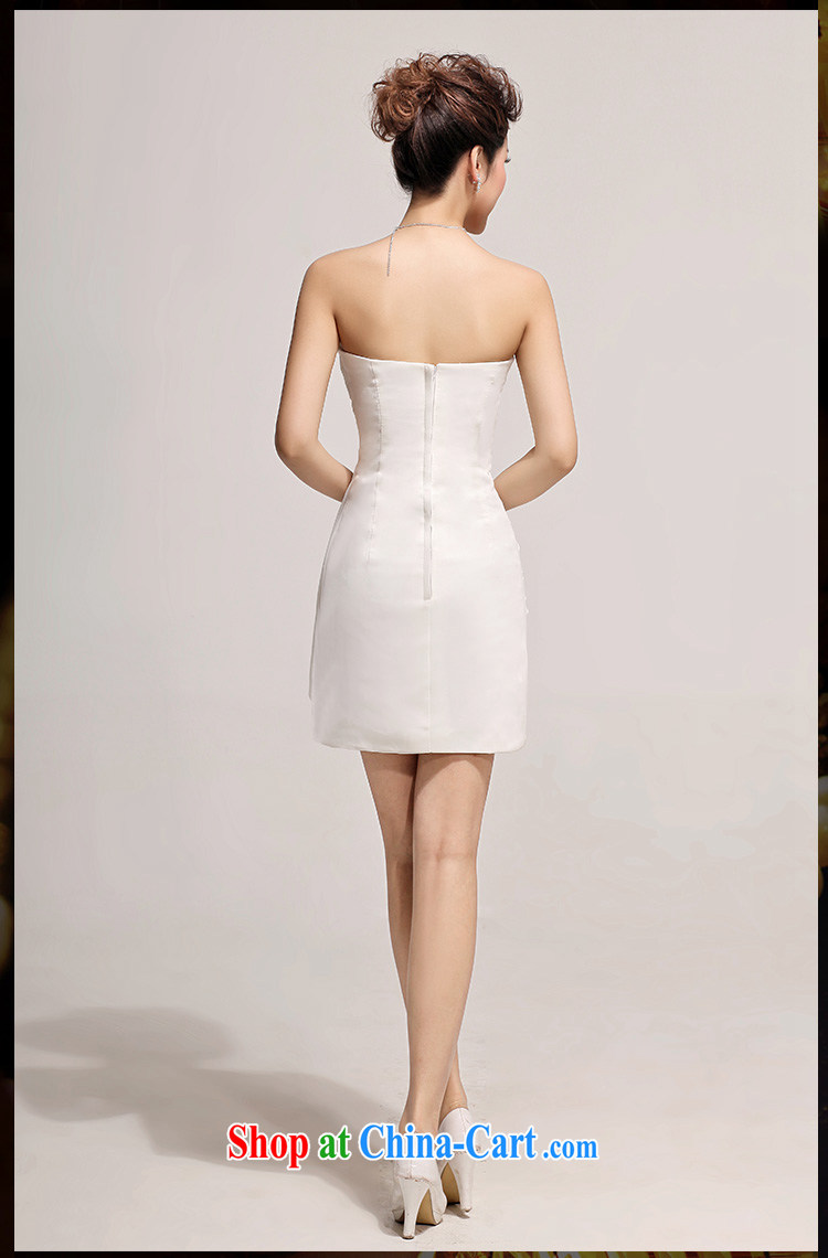 Cultivating Sin toast clothing Evening Dress bridesmaid dress short little princess Mary Magdalene dress chest dresses Korean white XXL pictures, price, brand platters! Elections are good character, the national distribution, so why buy now enjoy more preferential! Health