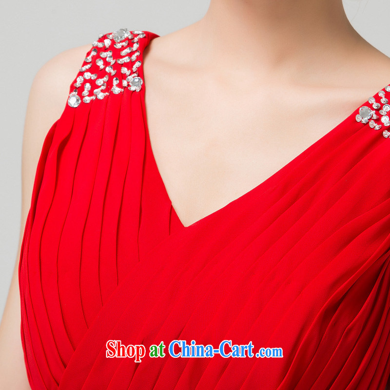 Recall that the red makeup summer bridal bridesmaid dress red V for cultivating short 2015 new stylish wedding moderator L 13,781 red L, recalling that the red makeup, shopping on the Internet