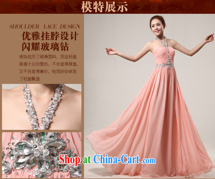Jessica covers 2014 new wedding dress Korean version is also drilling long evening dress bridesmaid toast service 5018 pink XL pictures, price, brand platters! Elections are good character, the national distribution, so why buy now enjoy more preferential! Health