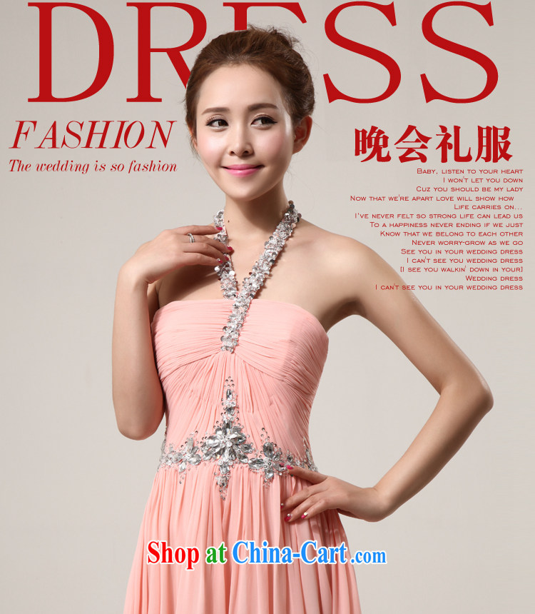 Jessica covers 2014 new wedding dress Korean version is also drilling long evening dress bridesmaid toast service 5018 pink XL pictures, price, brand platters! Elections are good character, the national distribution, so why buy now enjoy more preferential! Health