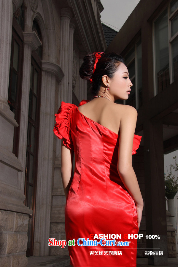 wedding dresses, marry us performing arts 2015 new single shoulder Korean Princess dress short 305 bridal gown red XL pictures, price, brand platters! Elections are good character, the national distribution, so why buy now enjoy more preferential! Health