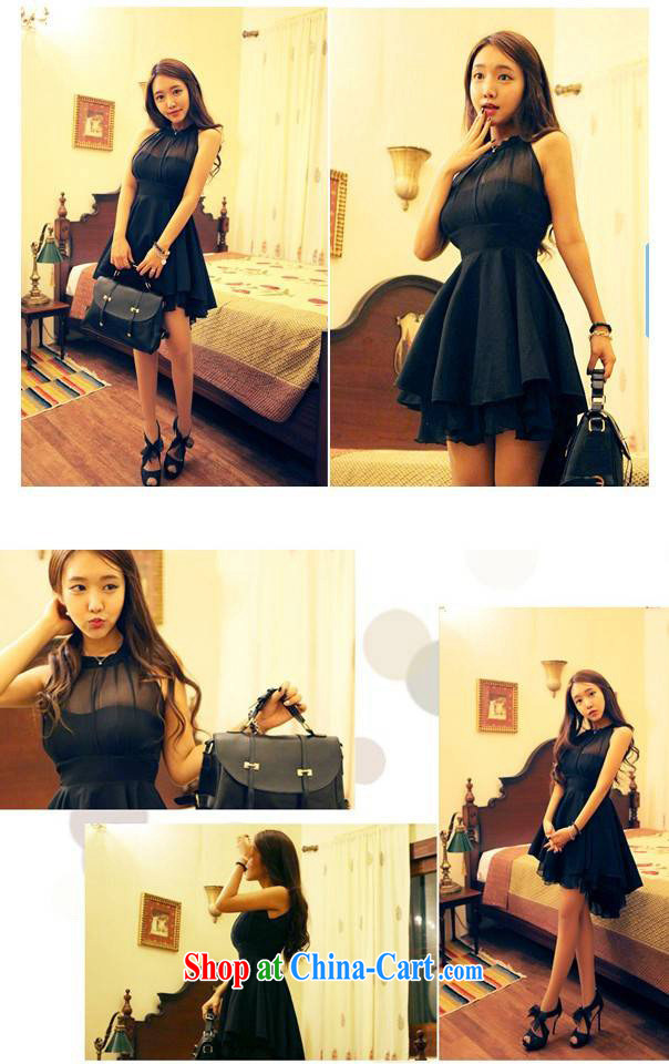 The heartrending Web yarn stitching sexy moderator dress skirt 2015 Korean version, new jerseys sleeveless beauty back exposed snow woven large dress 5036 black L code pictures, price, brand platters! Elections are good character, the national distribution, so why buy now enjoy more preferential! Health