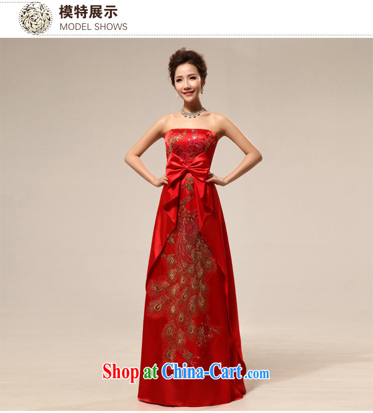 Optimize Hong new pregnant women embroidery peony flowers Phoenix wedding dress uniform toast XS 8192 red XXL pictures, price, brand platters! Elections are good character, the national distribution, so why buy now enjoy more preferential! Health