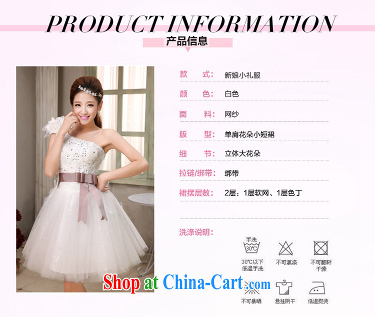 2015 Tslyzm new single shoulder wedding dresses Korean flowers small short skirt butterfly accompanied her skirt shaggy skirts larger pregnant custom short wedding white XXL pictures, price, brand platters! Elections are good character, the national distribution, so why buy now enjoy more preferential! Health