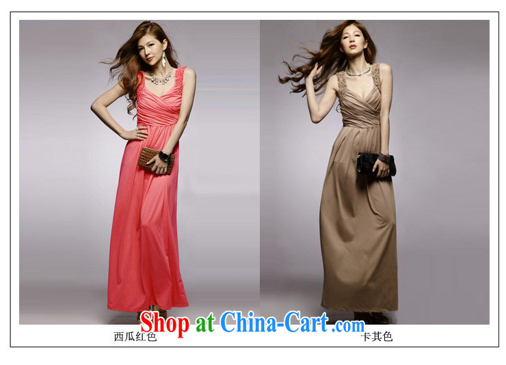 The Parting long Deep V temperament dresses 2015 Korean Banquet hosted performances serving toast my store V collar Company Annual Meeting Evening Dress 5050 watermelon red are code pictures, price, brand platters! Elections are good character, the national distribution, so why buy now enjoy more preferential! Health