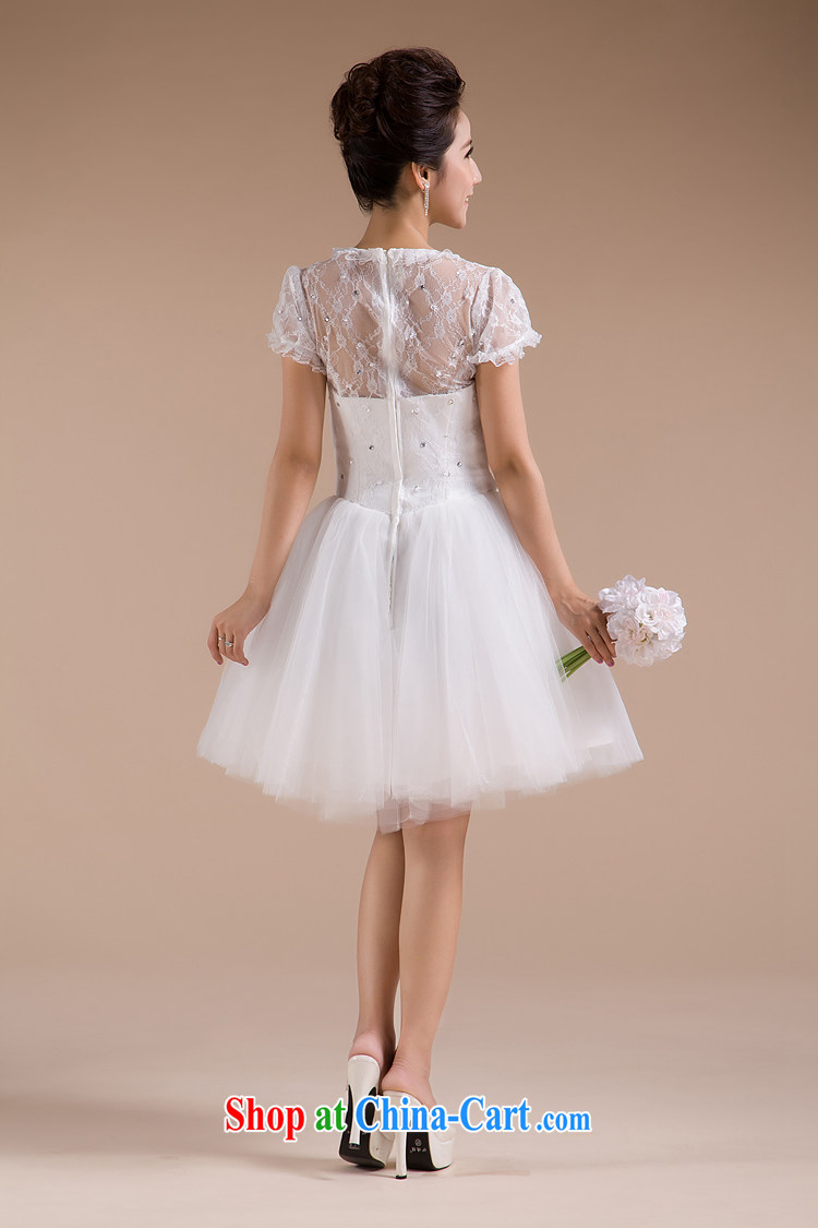 There is embroidery bridal wedding bridesmaid short new stylish chair bows dress white XL Suzhou shipping pictures, price, brand platters! Elections are good character, the national distribution, so why buy now enjoy more preferential! Health