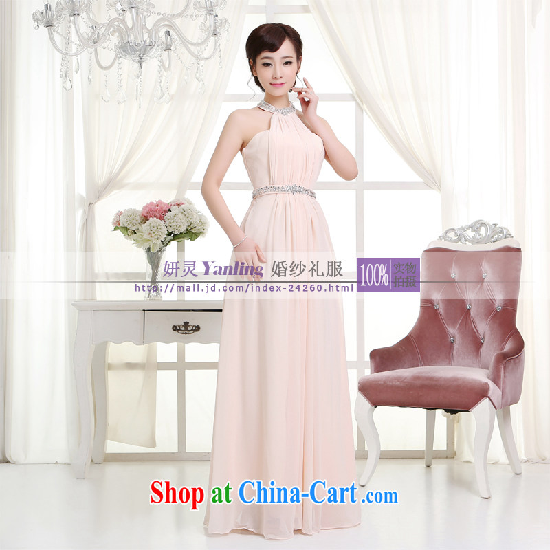 Her spirit/YL 2014 new bride wedding dresses Evening Dress toast serving long - 14,048 pink XXXXL, her spirit (Yanling), shopping on the Internet
