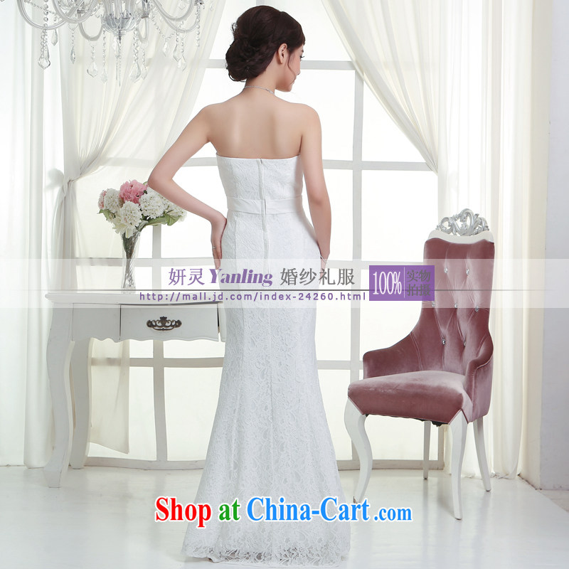 Her spirit/YL 2014 new bride wedding dresses Evening Dress toast serving long - 14,054 white XXXXL, her spirit (Yanling), shopping on the Internet