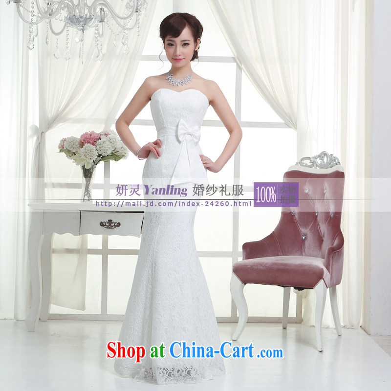 Her spirit/YL 2014 new bride wedding dresses Evening Dress toast serving long - 14,054 white XXXXL, her spirit (Yanling), shopping on the Internet