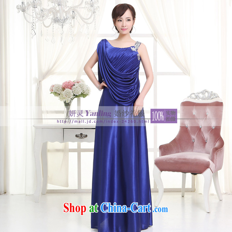 Her spirit/YL 2014 new bride wedding dresses Evening Dress toast serving long - 14,045 blue XXXXL, her spirit (Yanling), online shopping