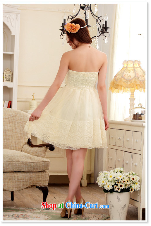 JK 2. YY fresh and elegant buds silk dresses the waist bare chest Princess bridesmaid dinner will dress dresses champagne color XXXL pictures, price, brand platters! Elections are good character, the national distribution, so why buy now enjoy more preferential! Health