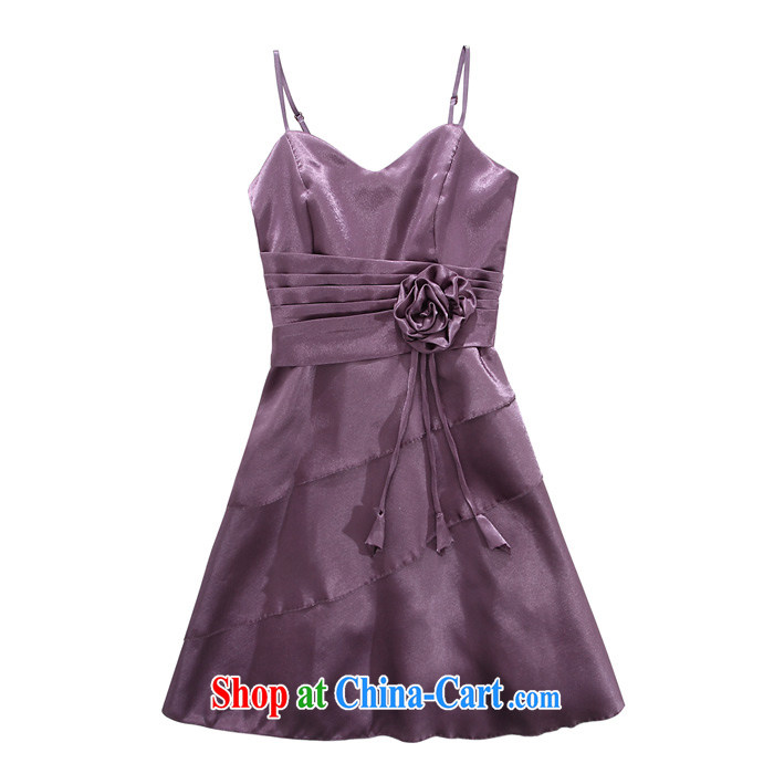 JK 2. YY gorgeous sweet elegant flouncing sexy dinner will strap dress dresses purple XXXL pictures, price, brand platters! Elections are good character, the national distribution, so why buy now enjoy more preferential! Health