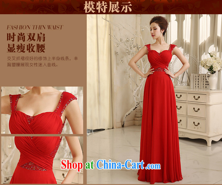Jessica covers 2014 new wedding dresses Korean zip red evening dress bride wedding toast 5071 red S pictures, price, brand platters! Elections are good character, the national distribution, so why buy now enjoy more preferential! Health