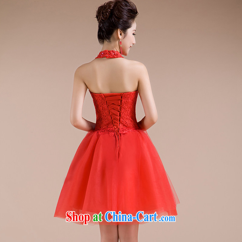 There is embroidery bridal 2015 new marriages wedding dresses Korean version of the new bows, serving short bridesmaid dress 924 LF XXL Suzhou shipping, embroidered bridal, shopping on the Internet