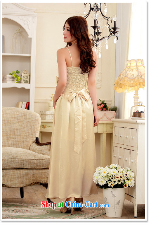 JK 2. YY sumptuous dinner attire beauty emulation, straps, long gown champagne color XXXL pictures, price, brand platters! Elections are good character, the national distribution, so why buy now enjoy more preferential! Health