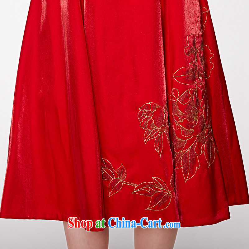 Wood is really the 2015 spring and summer red bridal gown Chinese Embroidery wedding dresses dresses wedding toast serving 70,106 05 red XL, wood really has, online shopping