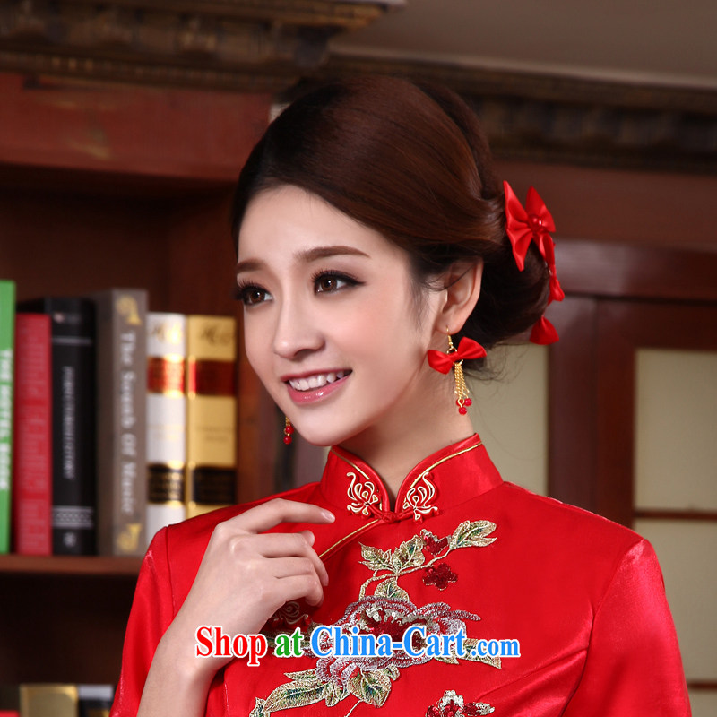 Dream Of Days bridal dresses and ornaments coupons Chinese Dress wedding jewelry the Kanzashi bridal jewelry FZ 198 red, Dream of the day, shopping on the Internet