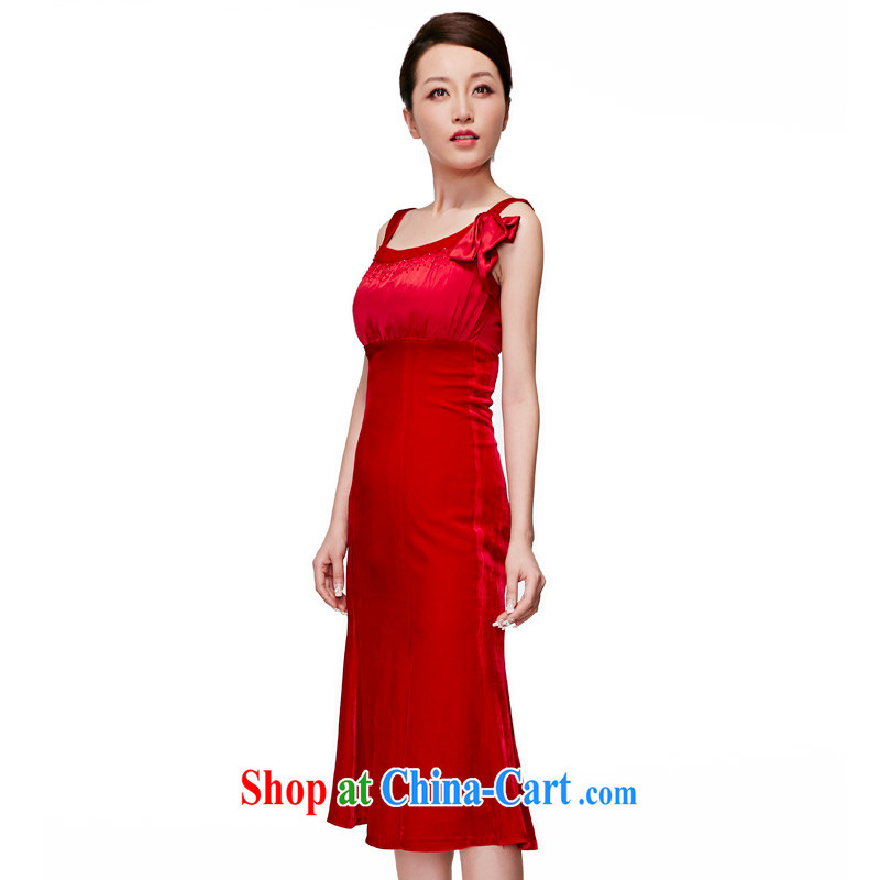 Wood is really the 2015 new wool sweet bridal Evening Dress wedding dress in elegant qipao gown package mail 80,521 05 red M, wood really has to shopping on the Internet
