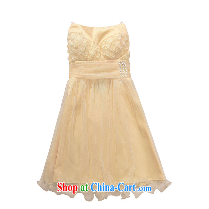 JK 2. YY stylish sleek European-style palace, erase Chest dinner will bridesmaid dress dresses champagne color XXXL pictures, price, brand platters! Elections are good character, the national distribution, so why buy now enjoy more preferential! Health