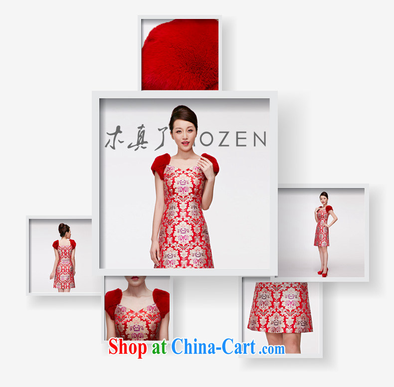 Wood is really the MOZEN 2015 spring and summer New Silk rabbit hair bridal dresses, short Evening Dress package mail 22,086 04 red XL pictures, price, brand platters! Elections are good character, the national distribution, so why buy now enjoy more preferential! Health