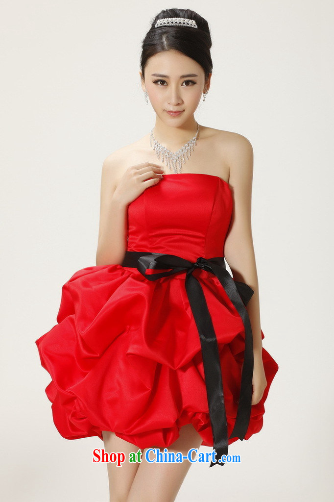 The female 2014 bridal bridesmaid toast short Evening Dress wedding dinner show shaggy small dress red XXL pictures, price, brand platters! Elections are good character, the national distribution, so why buy now enjoy more preferential! Health