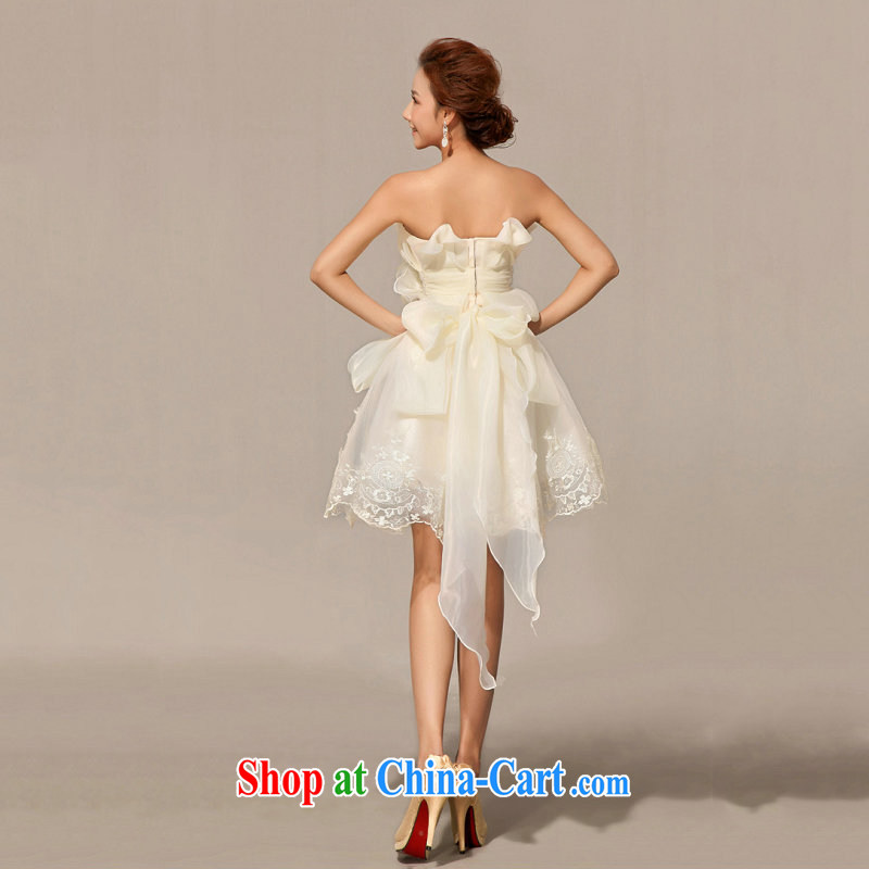There is a Korean-style bare chest new short bridesmaid wedding dresses XS 1009 white XXXL, it's a, and shopping on the Internet
