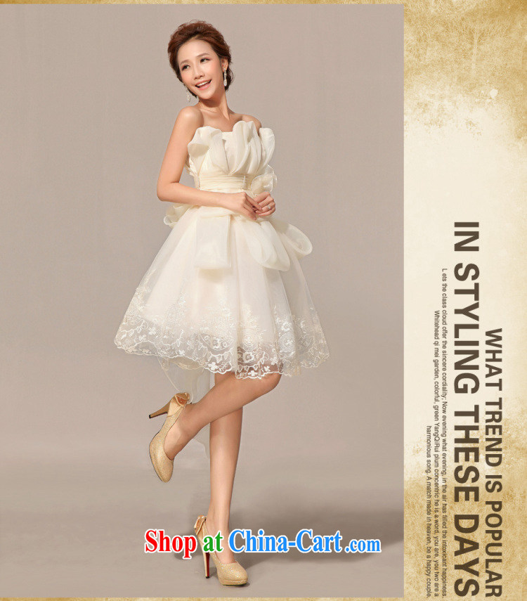 There is a Korean-style bare chest new short bridesmaid wedding dresses XS 1009 white XXXL pictures, price, brand platters! Elections are good character, the national distribution, so why buy now enjoy more preferential! Health