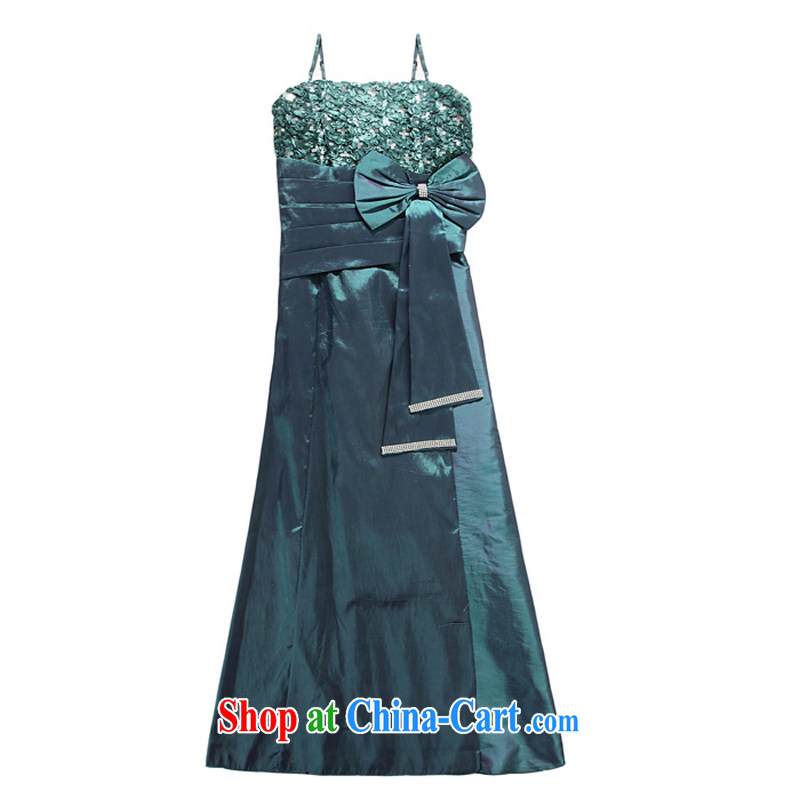 JK 2. YY elegant elegant lace water drilling beauty gown green XXXL, JK 2. YY, shopping on the Internet