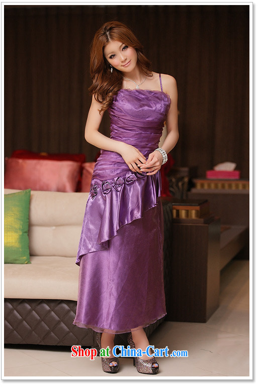 JK 2. YY dinner is a flouncing straps long version dress dresses purple XXXL pictures, price, brand platters! Elections are good character, the national distribution, so why buy now enjoy more preferential! Health