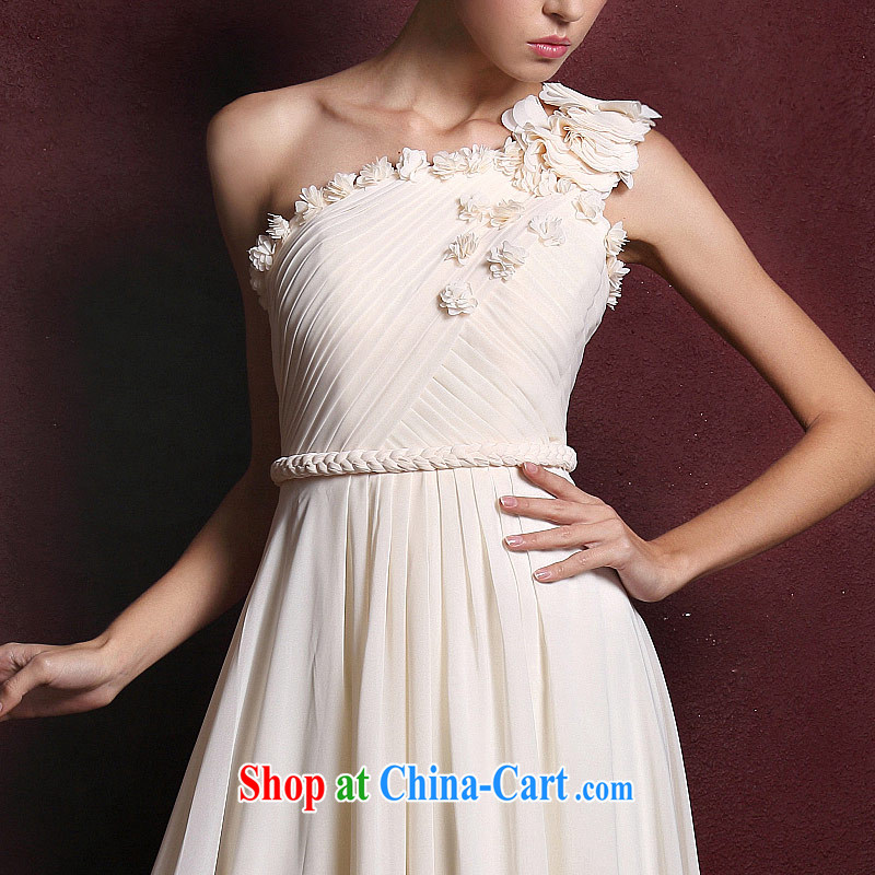 The bride's wedding dresses 2015 new toast clothing staple Pearl flowers dress evening dress 299 pink L, the bride, shopping on the Internet