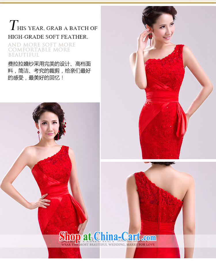 Ferrara upscale 2015 New Red bridal crowsfoot long bows dress girl lace evening dress summer red XL pictures, price, brand platters! Elections are good character, the national distribution, so why buy now enjoy more preferential! Health