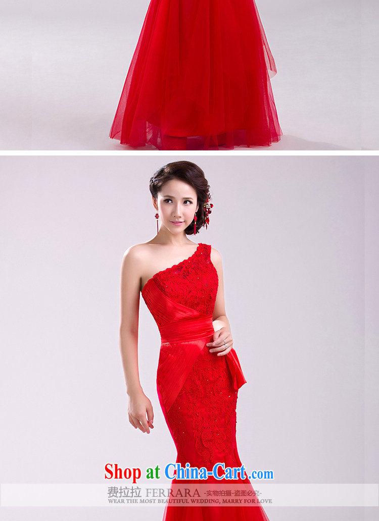 Ferrara upscale 2015 New Red bridal crowsfoot long bows dress girl lace evening dress summer red XL pictures, price, brand platters! Elections are good character, the national distribution, so why buy now enjoy more preferential! Health