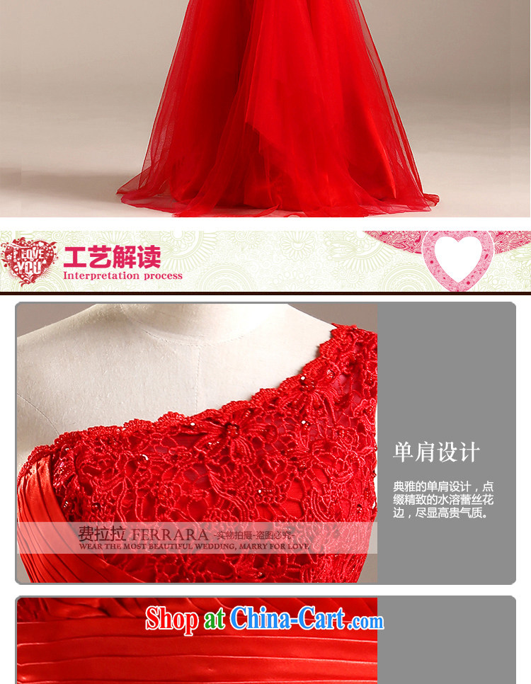 Ferrara upscale 2015 New Red bridal crowsfoot long bows dress girl lace evening dress summer red XL pictures, price, brand platters! Elections are good character, the national distribution, so why buy now enjoy more preferential! Health