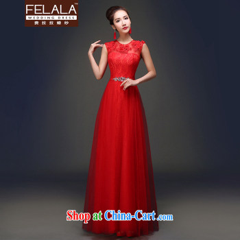 Ferrara upscale 2015 New Red bridal crowsfoot long bows dress girl lace evening dress summer red XL pictures, price, brand platters! Elections are good character, the national distribution, so why buy now enjoy more preferential! Health