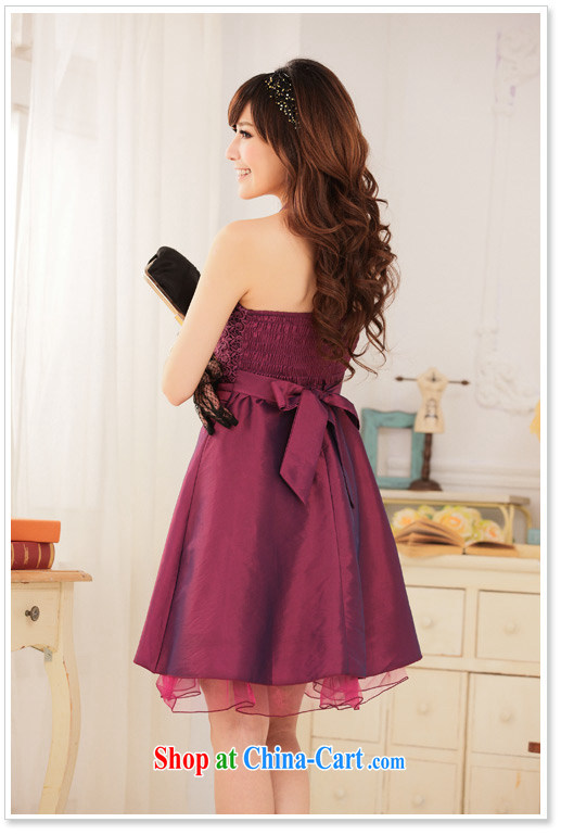 JK 2. YY 2014 Palace noble Princess lace graphics-waist also dress dresses Magenta XXXL pictures, price, brand platters! Elections are good character, the national distribution, so why buy now enjoy more preferential! Health