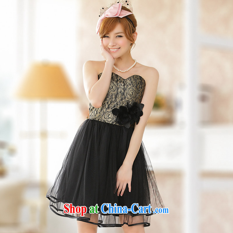 JK 2. YY 2014 new elegant flowers, yarn wiped chest dress dresses, flowers are the sewing position by means of a removable) (the stealth shoulder strap white XXXL, JK 2. YY, shopping on the Internet